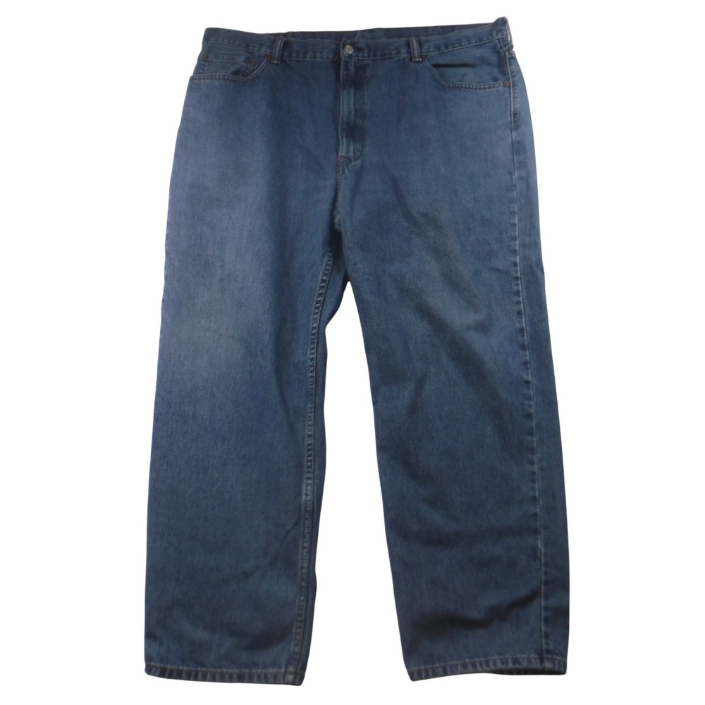 Levis 550 Relaxed‎ Fit Tapered Leg Mens Blue Jeans W42 L30 Medium Wash Denim
